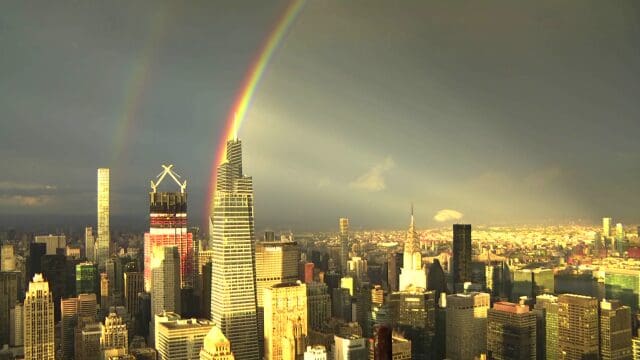 stunning-double-rainbow-lights-up-new-york-city-skyline-on-9/11-(video)-|-the-gateway-pundit-|-by-cristina-laila