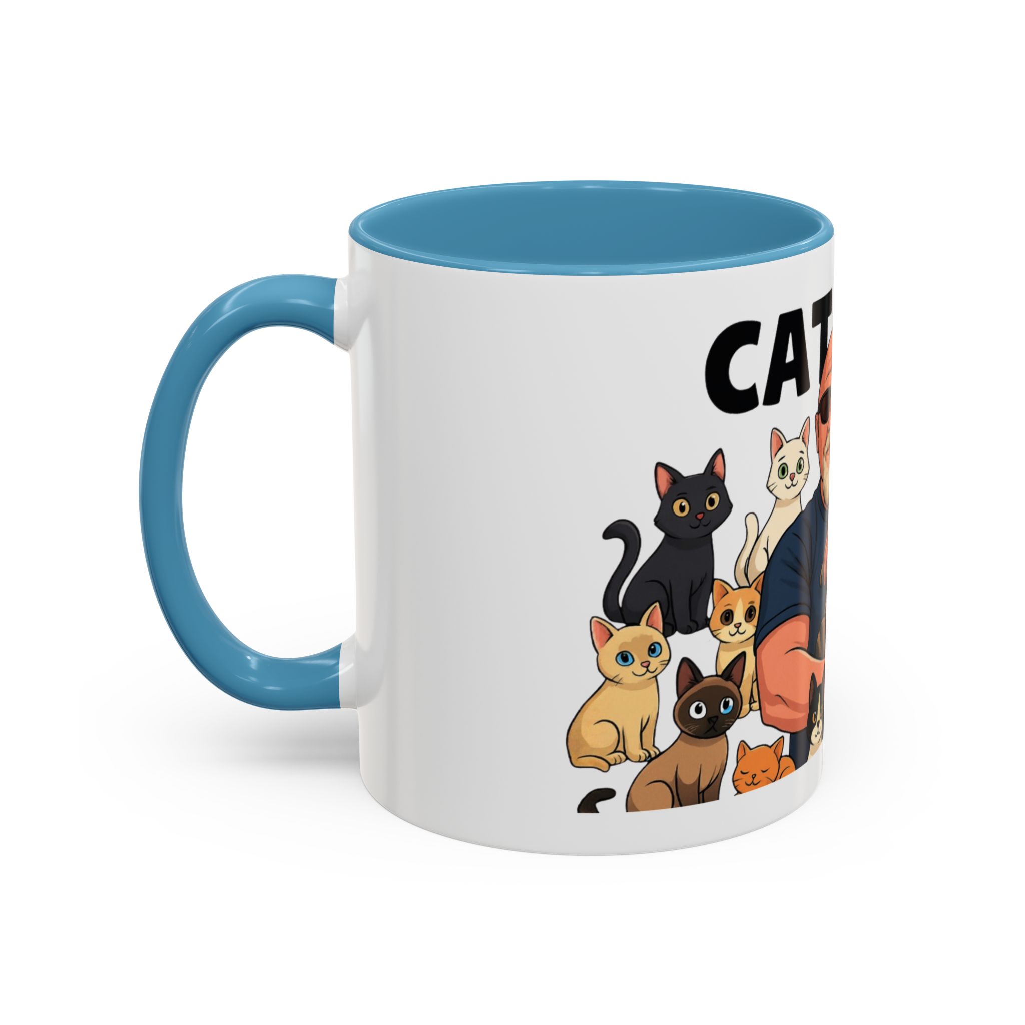Cat Man Coffee Mug — Funny Cat Lover Accent Mug (11/15oz) - Image 12
