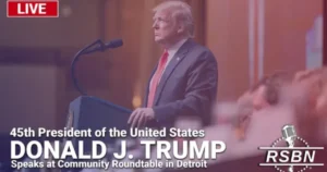 watch-live:-president-trump-speaks-at-community-roundtable-in-detroit,-michigan