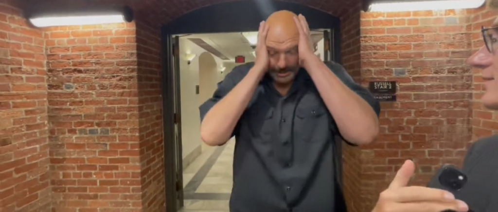 video-shows-john-fetterman’s-over-the-top-reaction-to-biden-impeachment-inquiry