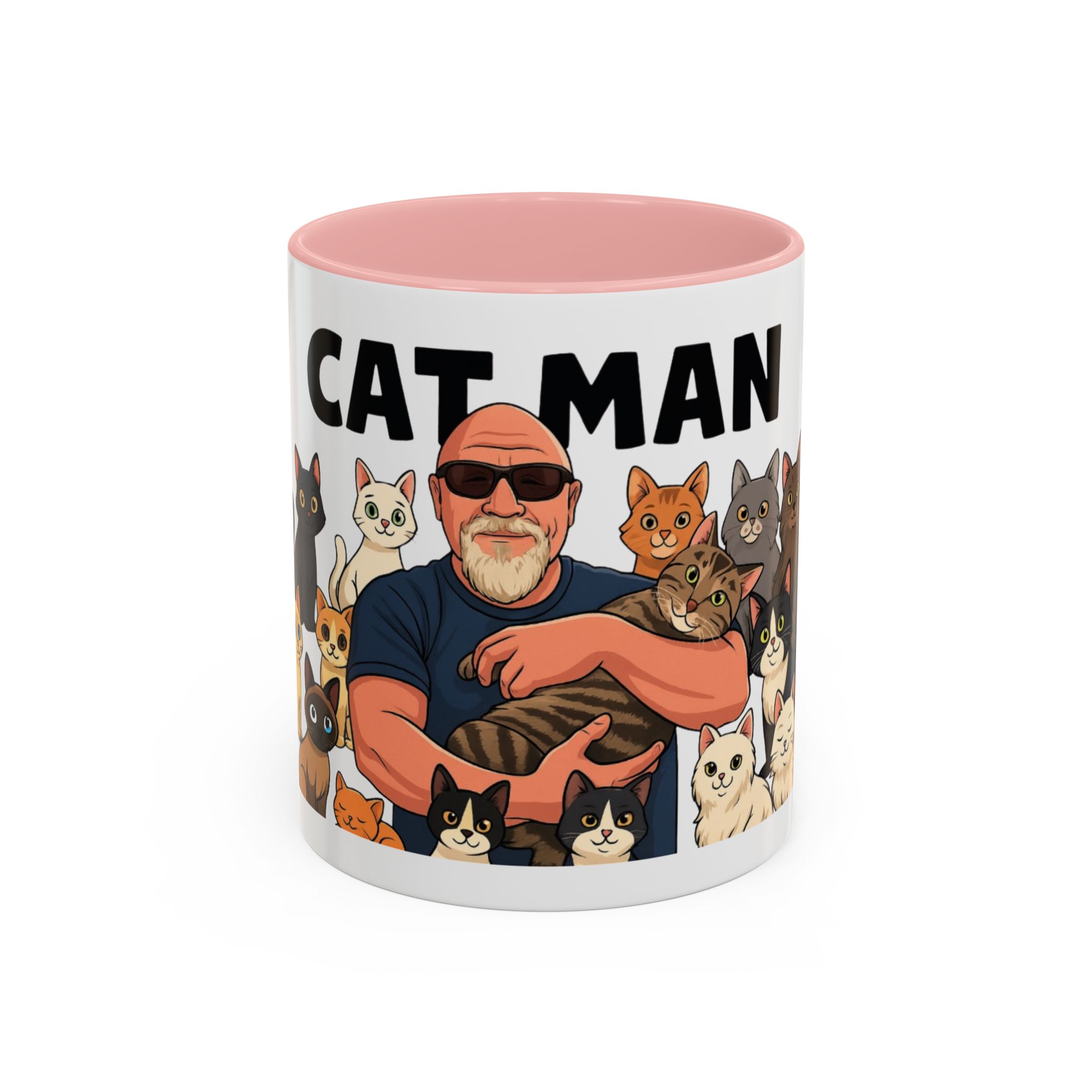 Cat Man Coffee Mug — Funny Cat Lover Accent Mug (11/15oz) - Image 10