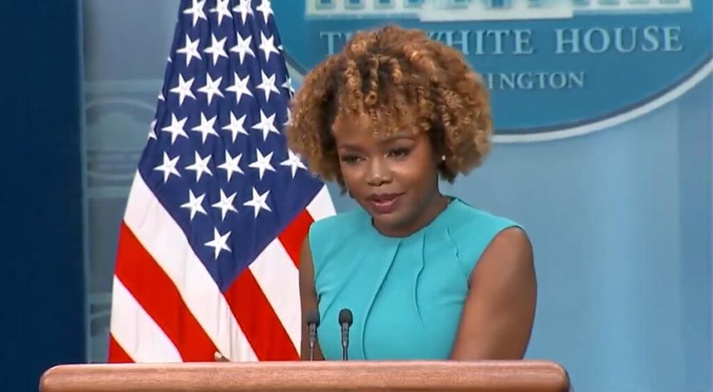 ouch!-today-news-africa-reporter-simon-ateba-asks-karine-jean-pierre-if-her-breakup-is-affecting-her-job-(video)-|-the-gateway-pundit-|-by-cristina-laila