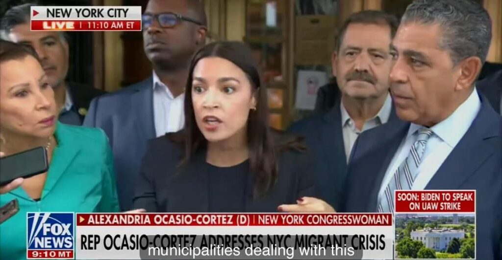 “close-the-border!-respect-the-constitution!”-–-aoc-shouted-down-and-heckled-by-angry-new-yorkers-over-illegal-alien-crisis-(video)-|-the-gateway-pundit-|-by-cristina-laila