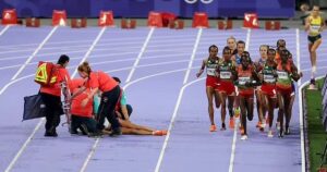 terrifying-scene:-french-athlete-collapses-during-olympics-10,000m-final