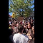 “f***-you-fascist!,-trans-lives-matter!”-–-dozens-of-disheveled-social-justice-warriors-curse-out-and-swarm-conservative-activist-charlie-kirk-at-northern-arizona-university-(videos)-|-the-gateway-pundit-|-by-cullen-linebarger