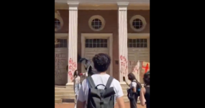 pro-hamas-radicals-vandalize-rotc-building-at-unc,-replace-american-flag-with-palestinian-flag