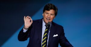 tucker-carlson-promotes-the-heritage-foundation’s-project-2025-in-elon-musk-interview