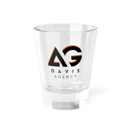 Branded 1.5oz Shot Glass — Davis Agency Logo