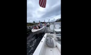 watch:-hateful-leftists-flying-nazi-flags-get-a-rude-awakening-when-they-try-to-infiltrate-a-trump-boat-parade-and-embarrass-maga-nation-|-the-gateway-pundit-|-by-cullen-linebarger