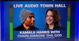 brutal:-kamala-harris’s-scripted-audio-only-‘town-hall’-with-charlamagne-tha-god-abruptly-ends-while-she’s-still-rambling-(video)-|-the-gateway-pundit-|-by-cristina-laila