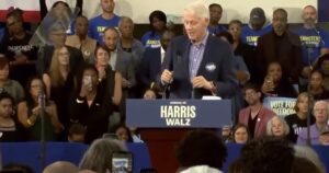 bill-clinton-sounds-like-death-at-tim-walz-rally-held-in-corner-of-gym-in-durham,-north-carolina-(video)-|-the-gateway-pundit-|-by-cristina-laila