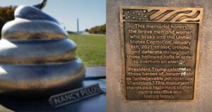 childish-liberals-install-statue-of-‘giant-bronze-poop’-sitting-on-nancy-pelosi’s-desk-in-dc-|-the-gateway-pundit-|-by-cassandra-macdonald