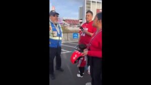 despicable:-stadium-security-refuses-to-allow-trump-supporters-to-enter-49ers-game-over-wearing-a-maga-hat-(video)-|-the-gateway-pundit-|-by-cullen-linebarger