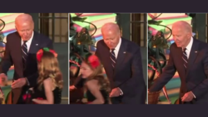 the-one-that-got-away:-joe-biden-looks-completely-dejected-after-young-girl-flees-his-pawing-hands-at-white-house-halloween-party-–-video-|-the-gateway-pundit-|-by-jim-hoft