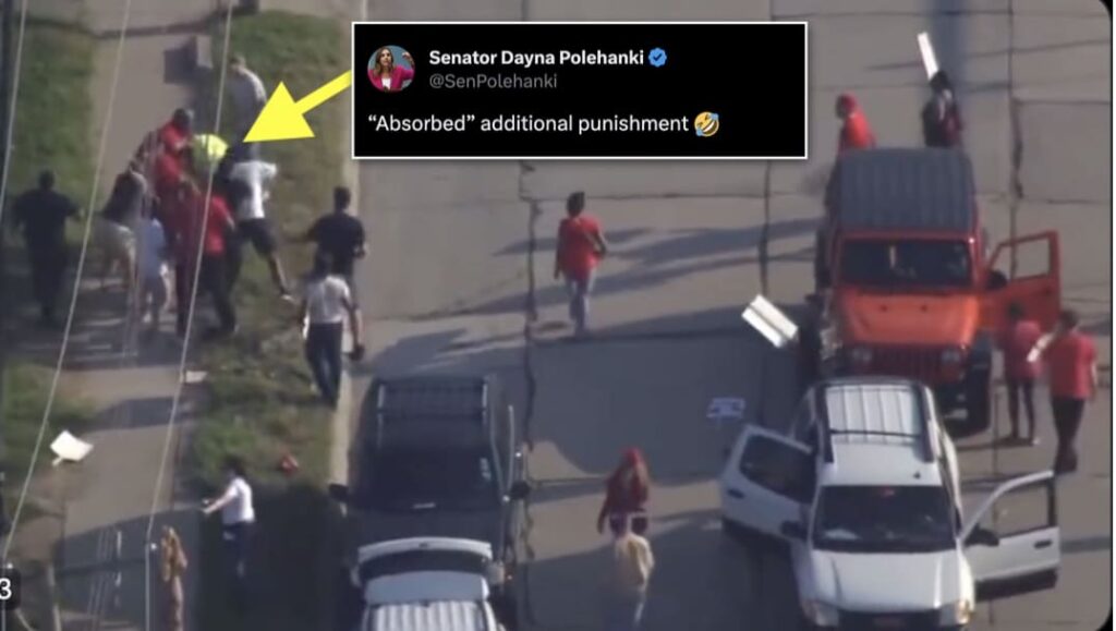 dem-senator,-“2x-teacher-of-the-year,”-gets-wrecked-on-social-media-for-laughing-about-violent-beatdown-of-individual-by-12-or-more-striking-uaw-workers—warns-others:-“don’t-mess-with-the-uaw”-|-the-gateway-pundit-|-by-patty-mcmurray