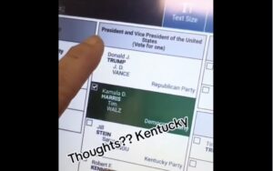 kentucky-touch-screen-repeatedly-won’t-allow-voter-to-select-trump-–-election-officials-deny-malfunction-—-then-4-hours-later-admit-issue-with-ballot-marking-device--|-the-gateway-pundit-|-by-patty-mcmurray