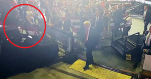 shock-video:-man-at-allentown-rally-throws-cellphone-at-trump-as-he-leaves-building-–-hits-the-floor-and-busts-up-|-the-gateway-pundit-|-by-jim-hoft