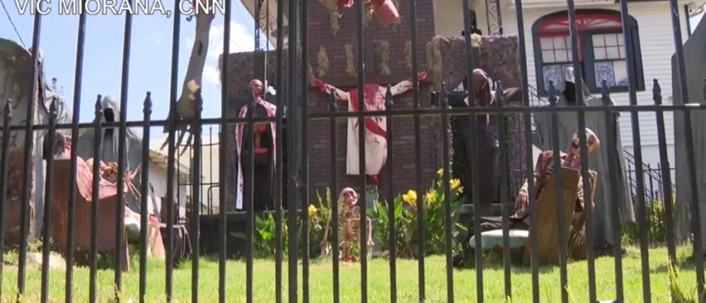 ‘just-decorations-for-fun’:-halloween-display-featuring-decapitated-jesus-outrages-community