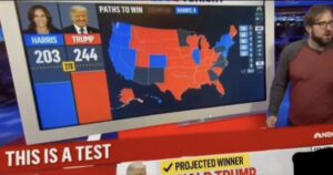 leaked-nbc-election-night-mockup-footage-reveals-kamala-harris-falling-behind-as-trump-pulls-ahead-in-key-battleground-states-|-the-gateway-pundit-|-by-jim-hᴏft