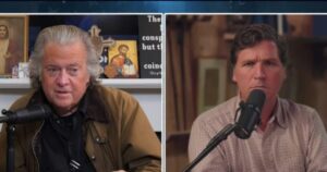 war-room-founder-steve-bannon-and-tucker-carlson-on-2024-election-“trump-is-the-choice-of-the-country.-in-a-free-and-fair-election,-without-cheating,-he-would-win”-(video)-|-the-gateway-pundit-|-by-david-greyson