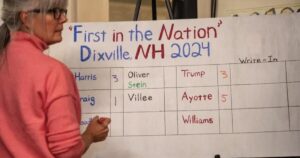 first-election-results-are-in:-trump-and-kamala-tie-3-3-in-dixville,-new-hampshire-—-hillary-and-biden-previously-won-town