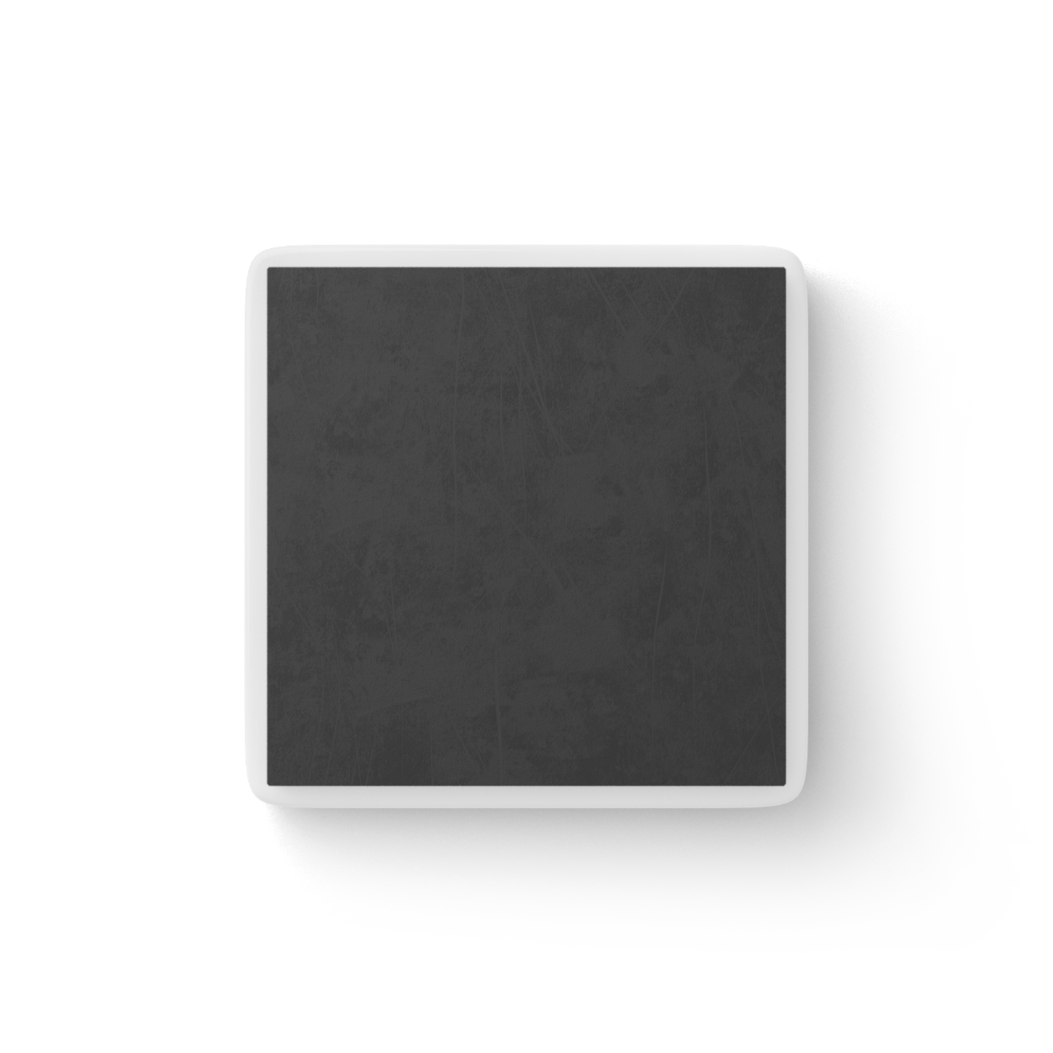 Davis Agency Porcelain Square Magnet — Black Logo Corporate Promotional Magnet - Image 2