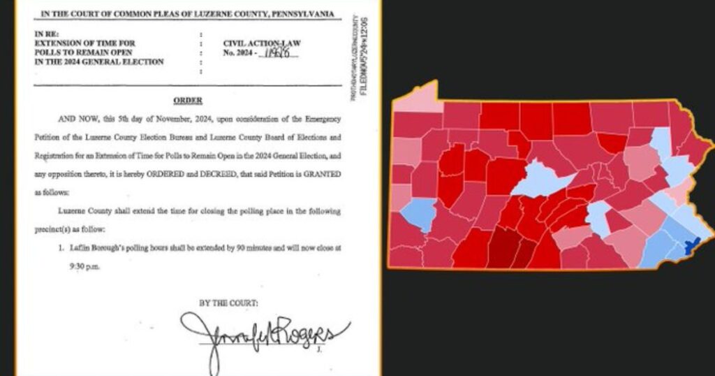 urgent:-stay-in-line:-judge-extends-voting-hours-in-one-luzerne-county,-pa-precinct-to-9:30-pm-after-voters-were-unable-to-cast-ballots-due-to-delays-|-the-gateway-pundit-|-by-cristina-laila