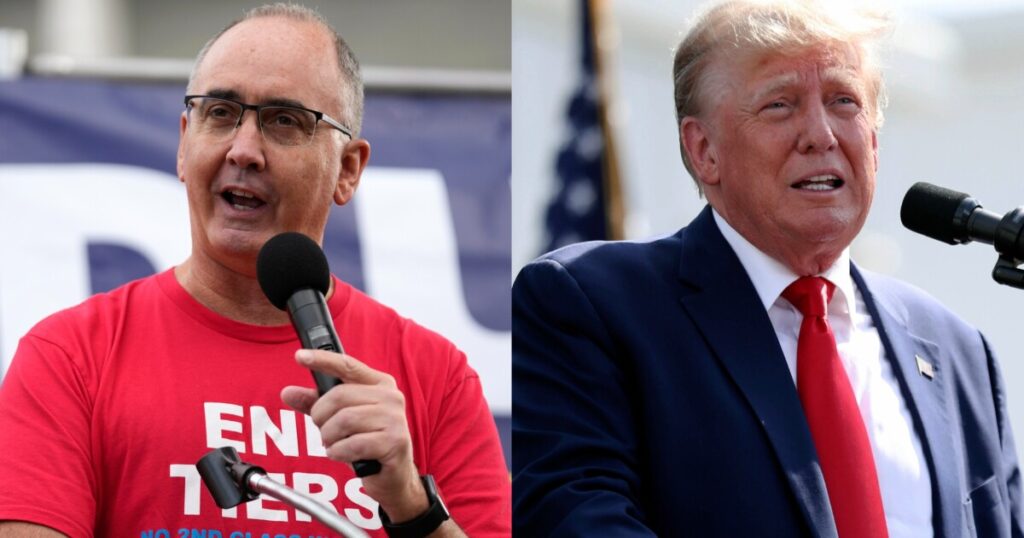uaw-president-slams-trump’s-labor-record-ahead-of-former-president’s-appearance-at-rally