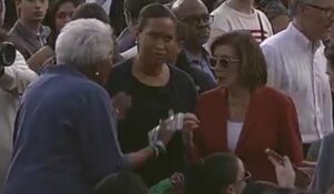 dems-in-disarray:-pelosi-seen-arguing-with-donna-brazile-at-kamala-harris’s-defeat-speech-(video)-|-the-gateway-pundit-|-by-cristina-laila