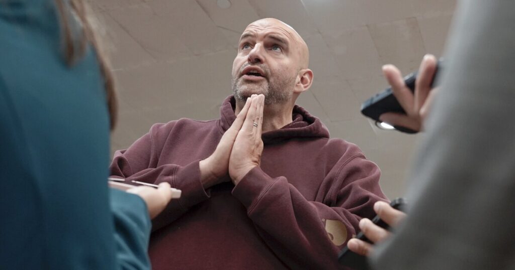 fetterman-says-he’ll-wear-suit-while-addressing-senate-and-vote-from-cloakroom-otherwise:-report