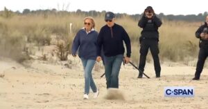 shock-video:-joe-biden-spins-around-in-a-state-of-confusion-then-loses-battle-with-sand-at-his-delaware-beach-house