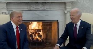 president-trump-and-joe-biden-share-smile-as-press-gets-out-of-control-(video)-|-the-gateway-pundit-|-by-anthony-scott