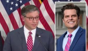 must-see:-house-speaker-mike-johnson-delivers-gracious-and-heart-felt-endorsement-of-matt-gaetz-after-he-is-nominated-for-attorney-general-|-the-gateway-pundit-|-by-jim-hoft