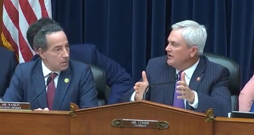 comer-shuts-down-democrat-rep.-raskin-after-he-tries-to-hijack-impeachment-hearing-with-call-for-vote-on-subpoenaing-rudy-giuliani-(video)-|-the-gateway-pundit-|-by-cristina-laila