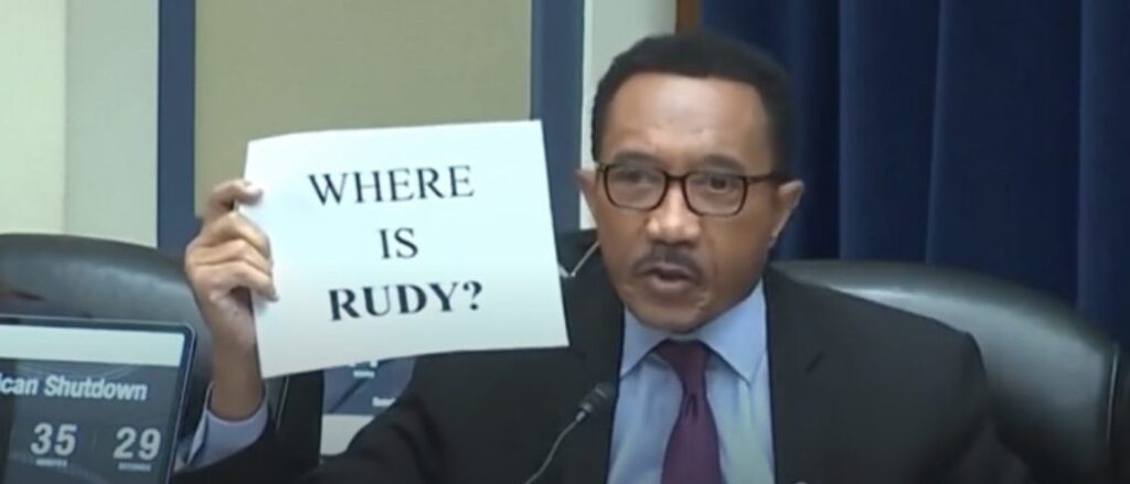 dem-rep.-holds-up-‘where-is-rudy’-sign-and-starts-yelling-in-middle-of-impeachment-hearing