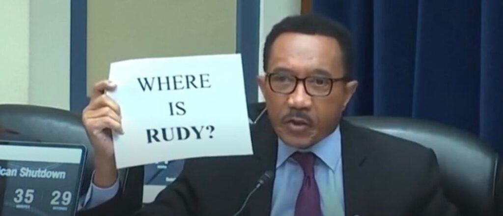 dem-rep-holds-up-‘where-is-rudy’-sign-and-starts-yelling-in-middle-of-impeachment-hearing