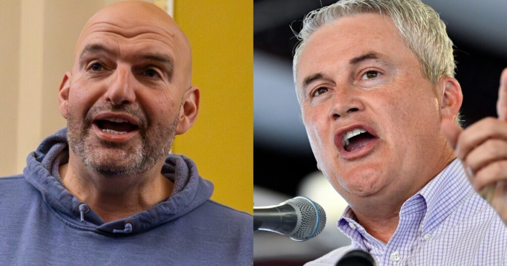 fetterman-mocks-gop’s-impeachment-inquiry-by-sending-james-comer-a-case-of-bud-light