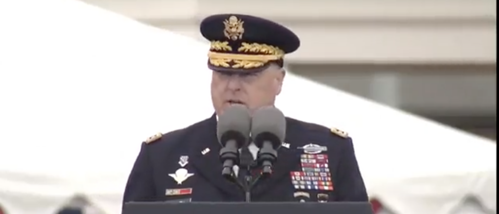 ‘wannabe-dictator’:-general-mark-milley-appears-to-take-parting-shot-at-trump-in-farewell-speech