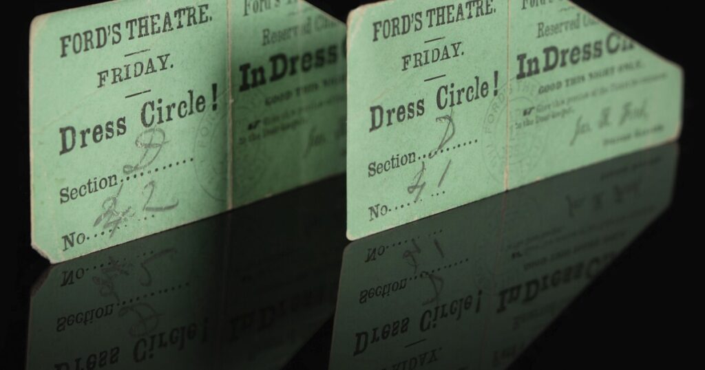 ford’s-theatre-tickets-from-night-lincoln-was-shot-sell-for-over-$250,000-at-auction