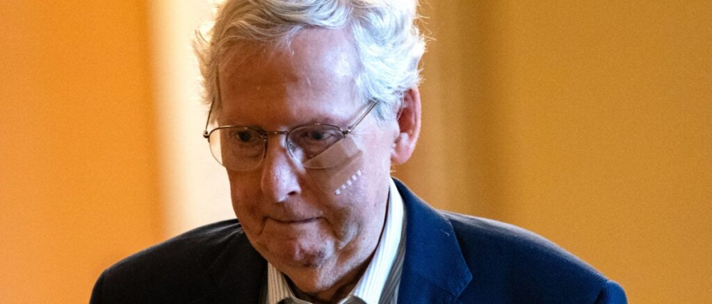 fact-check:-video-of-mitch-mcconnell-with-forehead-bandage-is-edited