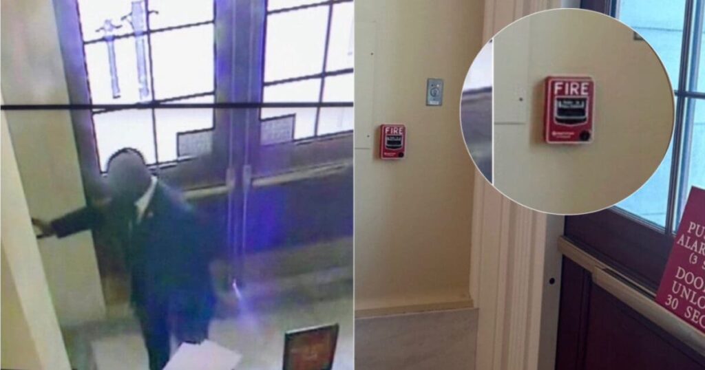 democrat-rep.-jamaal-bowman-asks-for-forgiveness-in-a-statement-—-lies-and-claims-the-fire-alarm-that-he-pulled-would-open-the-door-|-the-gateway-pundit-|-by-jim-hᴏft