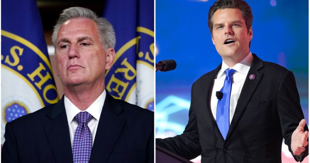 mccarthy-brushes-off-gaetz’s-threats-to-oust-him:-‘bring-it-on’