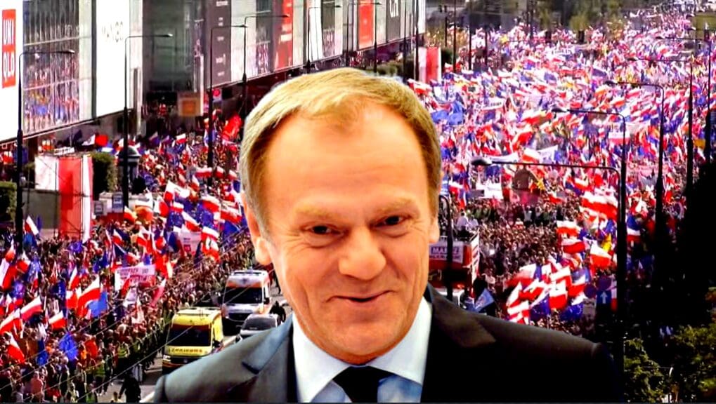 polish-elections:-hundreds-of-thousands-pack-warsaw-in-support-of-eu-aligned-donald-tusk-–-opposition-leader-to-usher-in-european-policies-like-abortion-and-lgbt-rights-|-the-gateway-pundit-|-by-paul-serran
