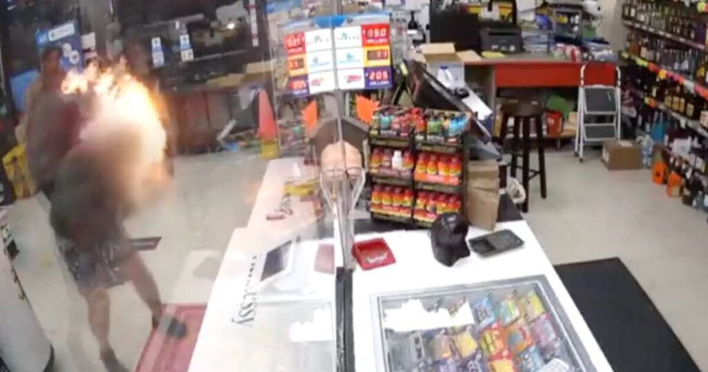 horror:-homeless-serial-shoplifter-with-a-violent-record-sets-california-store-clerk-on-fire-(video)-|-the-gateway-pundit-|-by-cullen-linebarger