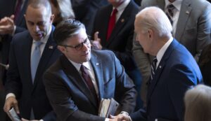 mike-johnson-says-biden-farewell-address-won’t-offset-legacy