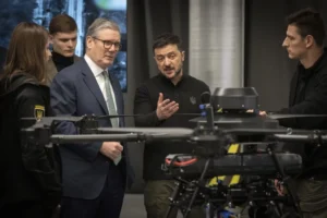 ukraine-shoots-down-russian-drone-nearby-during-keir-starmer’s-visit