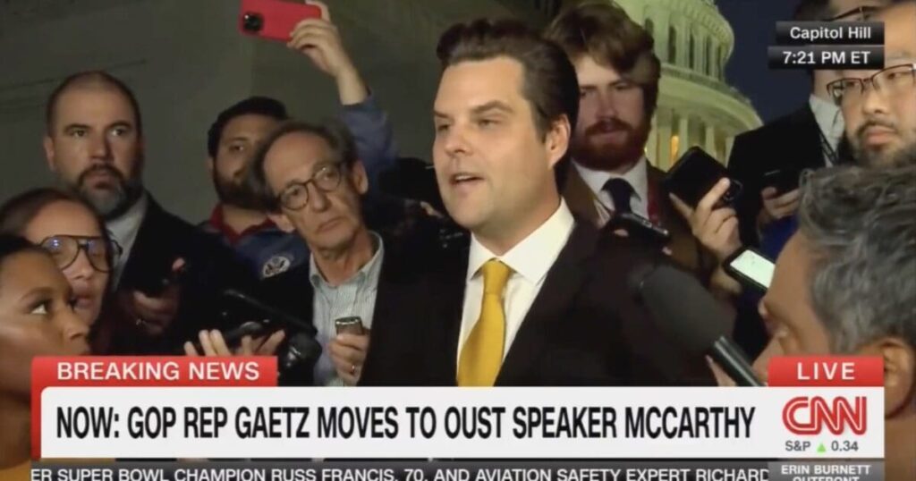 rep.-matt-gaetz-slams-kevin-mccarthy-after-filing-motion-to-vacate-chair:-‘i-don’t-own-kevin-mccarthy-anymore,-democrats-can-have-him’-(video)-|-the-gateway-pundit-|-by-jim-hᴏft