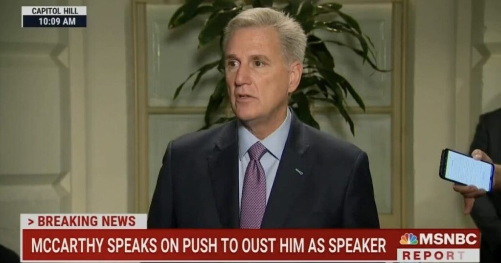 kevin-mccarthy-expresses-concern-over-potential-ouster,-admits-only-a-few-gop-needed-to-side-with-democrats:-“if-five-republicans-go-with-democrats,-then-i’m-out”-(video)-|-the-gateway-pundit-|-by-jim-hᴏft
