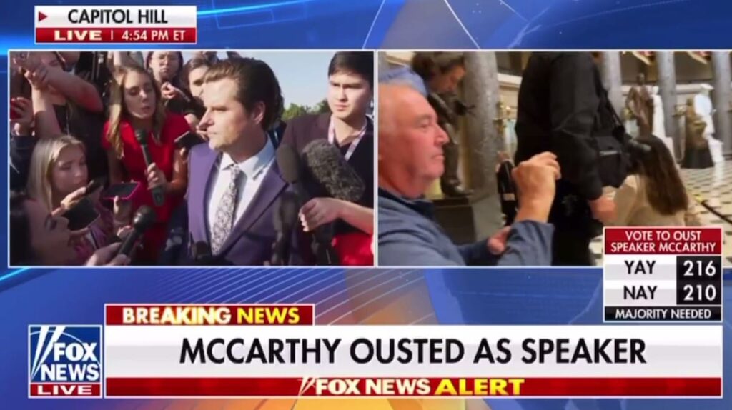 “i-think-this-represents-the-ripping-off-of-the-bandaid-–-to-get-back-on-track”-–-rep.-matt-gaetz-delivers-remarks-following-kevin-mccarthy’s-removal-as-house-speaker-(video)-|-the-gateway-pundit-|-by-jim-hoft