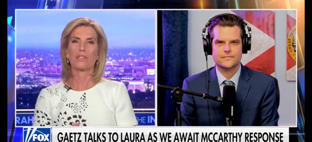 ‘y’all-don’t-have-the-votes’:-ingraham-presses-gaetz-on-how-he’ll-pass-key-legislation-after-mccarthy-ouster